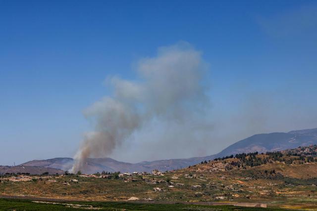 Smoke rises following Israeli bombardment in southern Lebanon as seen from a position across the border in the Upper Galilee, in northern Israel on June 5, 2026. Israel's air force struck south Lebanon on June 5 following warnings for several areas of imminent attacks against Hezbollah, after the Iran-backed militants rejected a truce brokered by the United States. (Photo by Jalaa MAREY / AFP)