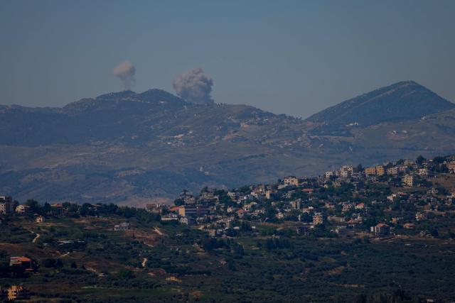 Smoke rises following Israeli bombardment in southern Lebanon as seen from a position across the border in the Upper Galilee, in northern Israel on June 5, 2026. Israel's air force struck south Lebanon on June 5 following warnings for several areas of imminent attacks against Hezbollah, after the Iran-backed militants rejected a truce brokered by the United States. (Photo by Jalaa MAREY / AFP)