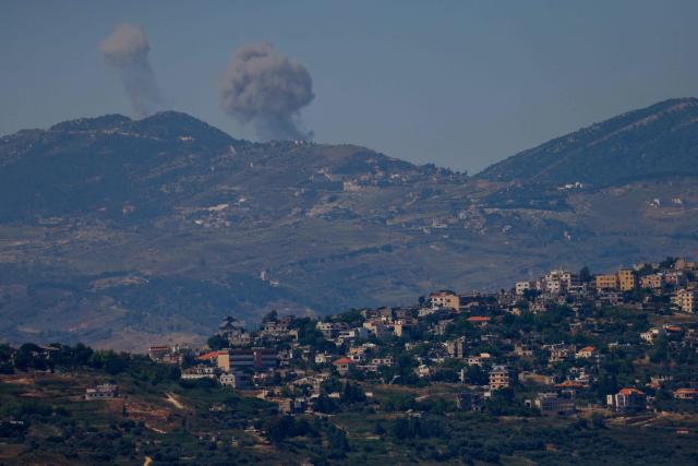 Smoke rises following Israeli bombardment in southern Lebanon as seen from a position across the border in the Upper Galilee, in northern Israel on June 5, 2026. Israel's air force struck south Lebanon on June 5 following warnings for several areas of imminent attacks against Hezbollah, after the Iran-backed militants rejected a truce brokered by the United States. (Photo by Jalaa MAREY / AFP)