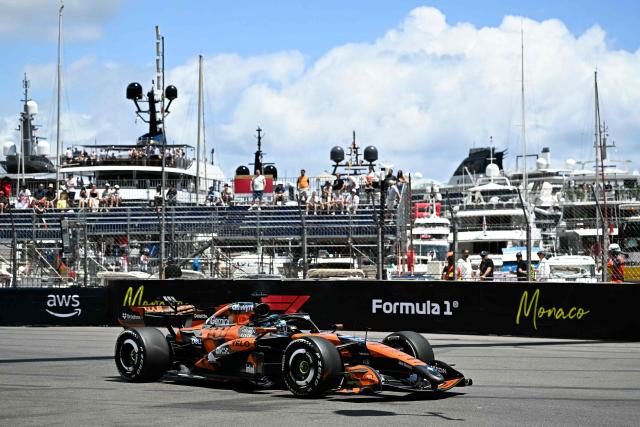 McLaren's Australian driver Oscar Piastri during the first practice session at the Monaco street circuit in Monaco, ahead of the Monaco Formula 1 Grand Prix, on June 5, 2026. (Photo by Gabriel BOUYS / AFP)
