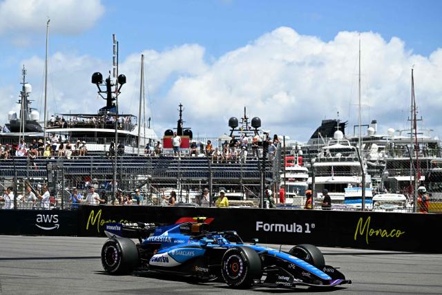 Williams' Spanish driver Carlos Sainz during the first practice session at the Monaco street circuit in Monaco, ahead of the Monaco Formula 1 Grand Prix, on June 5, 2026. (Photo by Gabriel BOUYS / AFP)