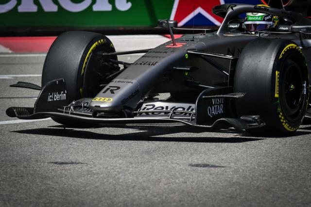 Audi's Brazilian driver Gabriel Bortoleto takes part in the first practice session at the Monaco street circuit in Monaco, ahead of the Monaco Formula 1 Grand Prix, on June 5, 2026. (Photo by Andrej ISAKOVIC / AFP)