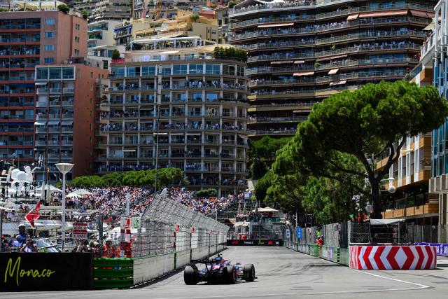 Alpine's Argentinian driver Franco Colapinto takes part in the first practice session at the Monaco street circuit in Monaco, ahead of the Monaco Formula 1 Grand Prix, on June 5, 2026. (Photo by Andrej ISAKOVIC / AFP)