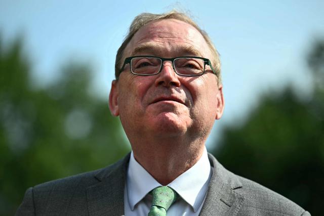 Kevin Hassett, Director of the National Economic Council of the United States, speaks to reporters outside the White House in Washington, DC, on June 5, 2026. US job growth surged past expectations in May with the unemployment rate remaining steady, as the labor market in the world's largest economy showed signs of firming after months of turbulence. Total nonfarm payroll employment increased by 172,000 in May, and the unemployment rate was unchanged at 4.3 percent, the US Bureau of Labor Statistics said on Friday. (Photo by Kent NISHIMURA / AFP)