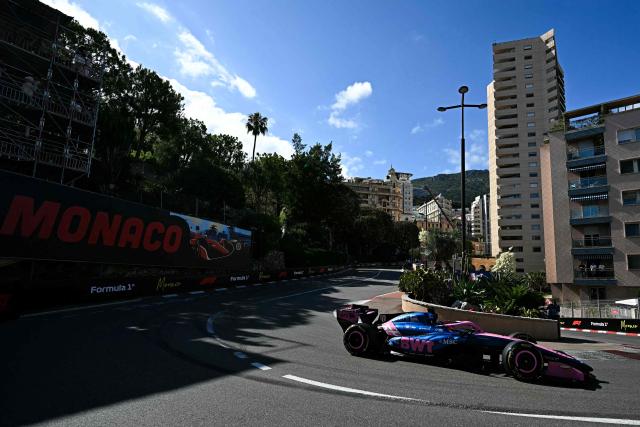 Alpine's French driver Pierre Gasly takes part in the second practice session at the Monaco street circuit in Monaco, ahead of the Monaco Formula 1 Grand Prix, on June 5, 2026. (Photo by Gabriel BOUYS / AFP)