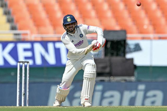 India's captain Shubman Gill plays a shot during the first day of the only Test cricket match between India and Afghanistan at the Maharaja Yadavindra Singh International Cricket Stadium on the outskirts of Chandigarh on June 6, 2026. (Photo by Shammi MEHRA / AFP)