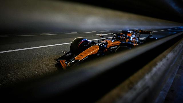 McLaren's Australian driver Oscar Piastri takes part in the third practice session at the Monaco street circuit in Monaco, ahead of the Monaco Formula 1 Grand Prix, on June 6, 2026. (Photo by Gabriel BOUYS / AFP)