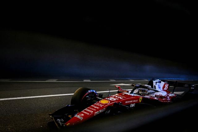Ferrari's Monegasque driver Charles Leclerc takes part in the third practice session at the Monaco street circuit in Monaco, ahead of the Monaco Formula 1 Grand Prix, on June 6, 2026. (Photo by Gabriel BOUYS / AFP)