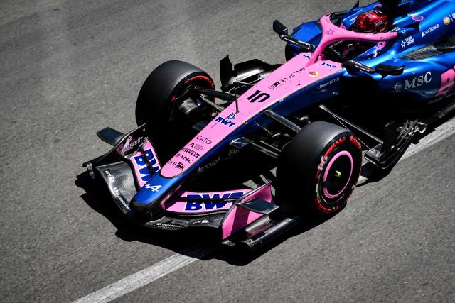 Alpine's French driver Pierre Gasly takes part in the third practice session at the Monaco street circuit in Monaco, ahead of the Monaco Formula 1 Grand Prix, on June 6, 2026. (Photo by Andrej ISAKOVIC / AFP)