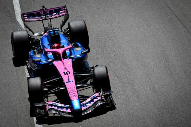Alpine's French driver Pierre Gasly takes part in the third practice session at the Monaco street circuit in Monaco, ahead of the Monaco Formula 1 Grand Prix, on June 6, 2026. (Photo by Andrej ISAKOVIC / AFP)