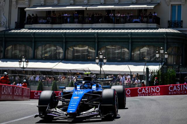 Williams' Spanish driver Carlos Sainz takes part in the third practice session at the Monaco street circuit in Monaco, ahead of the Monaco Formula 1 Grand Prix, on June 6, 2026. (Photo by Andrej ISAKOVIC / AFP)