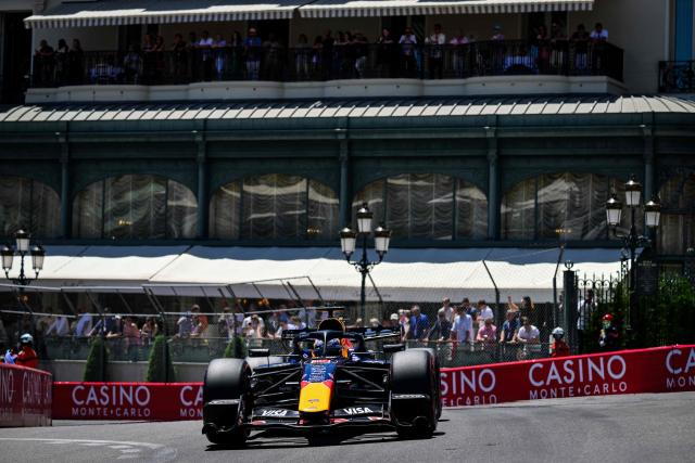 Red Bull Racing's Dutch driver Max Verstappen takes part in the third practice session at the Monaco street circuit in Monaco, ahead of the Monaco Formula 1 Grand Prix, on June 6, 2026. (Photo by Andrej ISAKOVIC / AFP)