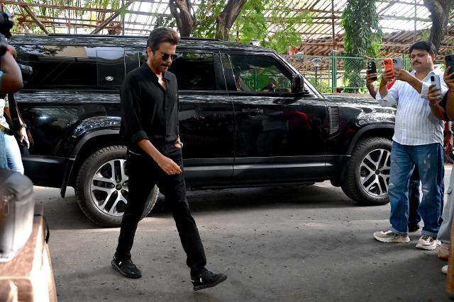 Bollywood actor Anil Kapoor arrives to offer funeral prayers for film producer Pahlaj Nihalani in Mumbai on June 6, 2026. (Photo by SUJIT JAISWAL / AFP)