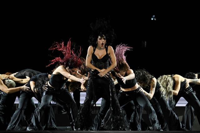 Argentine singer Lali Esposito performs on stage during a concert as part of her Lali Tour 2025/26 at the Mas Monumental Stadium in Buenos Aires on June 6, 2026. (Photo by Luis ROBAYO / AFP)