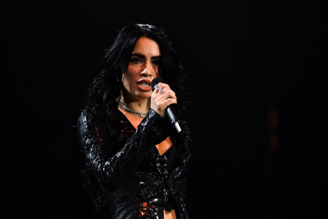 Argentine singer Lali Esposito performs on stage during a concert as part of her Lali Tour 2025/26 at the Mas Monumental Stadium in Buenos Aires on June 6, 2026. (Photo by Luis ROBAYO / AFP)