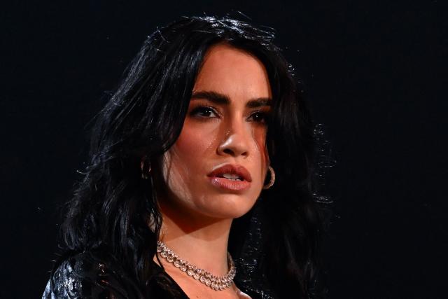 Argentine singer Lali Esposito performs on stage during a concert as part of her Lali Tour 2025/26 at the Mas Monumental Stadium in Buenos Aires on June 6, 2026. (Photo by Luis ROBAYO / AFP)