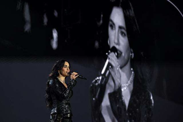 Argentine singer Lali Esposito performs on stage during a concert as part of her Lali Tour 2025/26 at the Mas Monumental Stadium in Buenos Aires on June 6, 2026. (Photo by Luis ROBAYO / AFP)