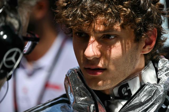 Mercedes' Italian driver Kimi Antonelli gets ready prior to compete in the Monaco Formula 1 Grand Prix at the Monaco street circuit in Monaco, ahead of the, on June 7, 2026. (Photo by Andrej ISAKOVIC / AFP)