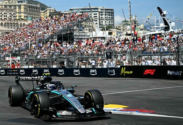 Mercedes' Italian driver Kimi Antonelli competes during Monaco Formula 1 Grand Prix at the Monaco street circuit in Monaco, ahead of the, on June 7, 2026. (Photo by Gabriel BOUYS / AFP)
