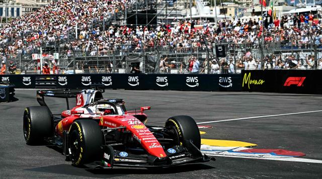 Ferrari's Monegasque driver Charles Leclerc competes during Monaco Formula 1 Grand Prix at the Monaco street circuit in Monaco, ahead of the, on June 7, 2026. (Photo by Gabriel BOUYS / AFP)