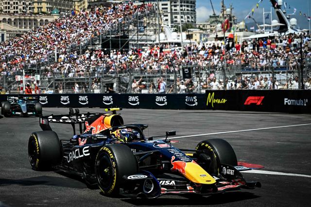 Red Bull Racing's French driver Isaac Hadjar competes during Monaco Formula 1 Grand Prix at the Monaco street circuit in Monaco, ahead of the, on June 7, 2026. (Photo by Gabriel BOUYS / AFP)