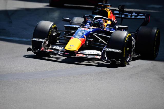 Red Bull Racing's Dutch driver Max Verstappen takes the start before taking car back to the garage during Monaco Formula 1 Grand Prix at the Monaco street circuit in Monaco, ahead of the, on June 7, 2026. (Photo by Andrej ISAKOVIC / AFP)