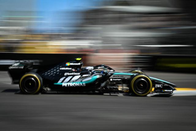 Mercedes' Italian driver Kimi Antonelli competes during Monaco Formula 1 Grand Prix at the Monaco street circuit in Monaco, ahead of the, on June 7, 2026. (Photo by Gabriel BOUYS / AFP)