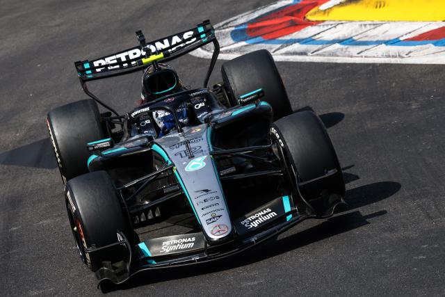 Mercedes' Italian driver Kimi Antonelli competes during Monaco Formula 1 Grand Prix at the Monaco street circuit in Monaco, ahead of the, on June 7, 2026. (Photo by Yves Herman / POOL / AFP)