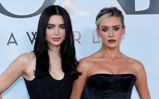 Internet personalities Brooke Blewitt (L) and Jess Qualter (R) attend the 79th Annual Tony Awards at Radio City Music Hall in New York on June 7, 2026. (Photo by kena betancur / AFP)