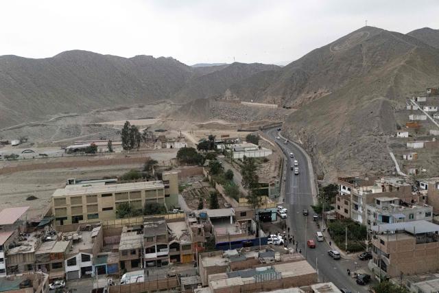 This aerial view shows the Barbadillo prison, where former Peruvian President Pedro Castillo is being held, during the presidential runoff election in Lima on June 7, 2026. Peruvians will choose their ninth president in 10 years, in a tight runoff election between conservative Keiko Fujimori and leftist Roberto Sanchez who are trying to woo voters fed up with political chaos and rising crime. (Photo by Ernesto BENAVIDES / AFP)