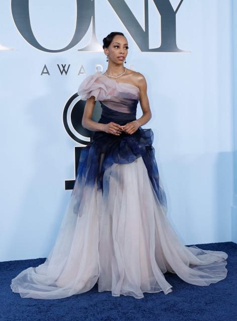 US actress Christiana Pitts attends the 79th Annual Tony Awards at Radio City Music Hall in New York on June 7, 2026. (Photo by kena betancur / AFP)