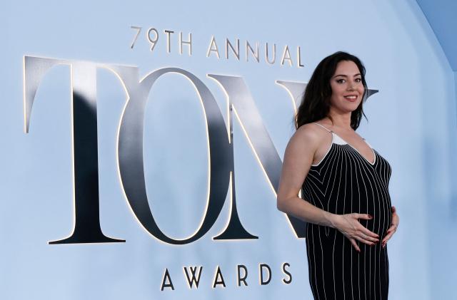 US actress Aubrey Plaza attends the 79th Annual Tony Awards at Radio City Music Hall in New York on June 7, 2026. (Photo by kena betancur / AFP)