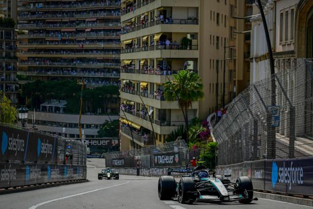 Mercedes' Italian driver Kimi Antonelli competes during Monaco Formula 1 Grand Prix at the Monaco street circuit in Monaco, ahead of the, on June 7, 2026. (Photo by Andrej ISAKOVIC / AFP)