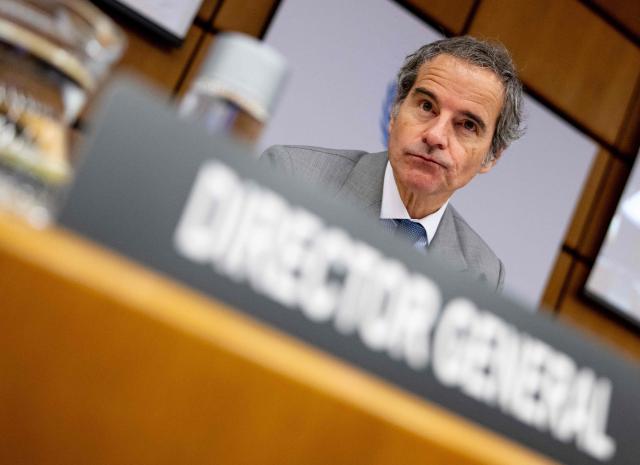 Director General of the International Atomic Energy Agency (IAEA) Rafael Grossi attends a Board of Governor’s Meeting at the agency's headquarters in Vienna, Austria on June 8, 2026. (Photo by Joe Klamar / AFP)