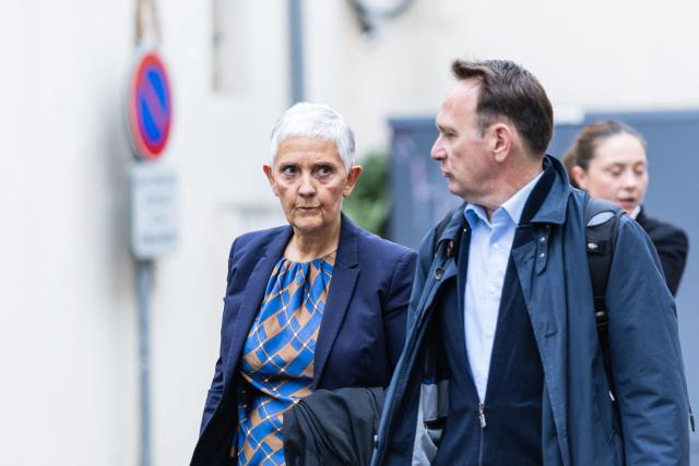 Fabienne Roy-Nansion (L), lawyer for the civil party, arrives for the trial of Jerome P., charged with rape and violence in a context of coercive control and polygamy, at the Judicial Court in Saint-Omer, northern France, on June 8, 2026. The trial of a man accused of ruling his home with terror for two decades, where he lived with three women and their children, opened on June 8, 2026, in the Pas-de-Calais. The defendant denies any violence but acknowledges a “bizarre” family dynamic. (Photo by Sameer Al-DOUMY / AFP)