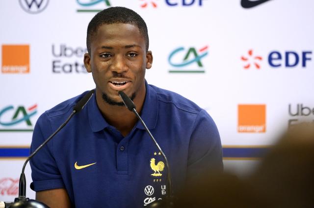 (FILES) France's defender Ibrahima Konate gives a press conference at the Jassim-bin-Hamad Stadium in Doha on November 20, 2022, ahead of the Qatar 2022 World Cup football tournament. Having been a free agent since the announcement of his departure from Liverpool just over a week ago, French defender Ibrahima Konate has signed for Real Madrid until 2030, AFP learned on June 8, 2026, from a source close to the negotiations. (Photo by FRANCK FIFE / AFP)