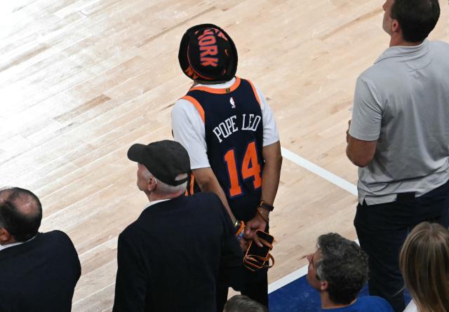 US director Spike Lee attends Game Three of the NBA Finals between the San Antonio Spurs and the New York Knicks at Madison Square Garden in New York on June 8, 2026. (Photo by SAUL LOEB / AFP)