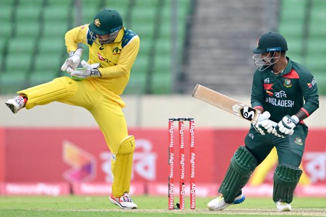 Bangladesh's Litton Das plays a shot during the first one-day international (ODI) cricket match between Bangladesh and Australia at the Sher-e-Bangla National Cricket Stadium in Dhaka on June 9, 2026. (Photo by MUNIR UZ ZAMAN / AFP)