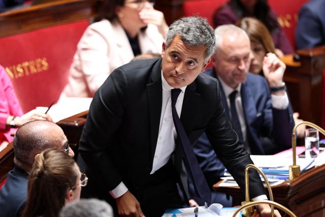 France's Justice Minister Gerald Darmanin looks on during a session of questions to the government at The National Assembly, France's lower house of parliament in Paris on June 9, 2026. (Photo by SIMON WOHLFAHRT / AFP)