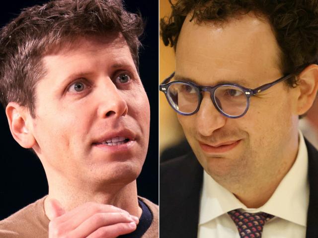 (COMBO) This combination of pictures created on June 09, 2026 shows (L/R) OpenAI CEO Sam Altman in Seattle, Washington on May 21, 2024 and Anthropic CEO Dario Amodei in New Delhi on February 19, 2026. ChatGPT-maker OpenAI on June 8, 2026, took the first step toward going public, one week after arch-rival Anthropic announced its own filing, as both companies look to raise the massive sums needed to expand. In a social media post, the Sam Altman-led company said it had confidentially submitted an S-1 registration statement to US securities regulators but had "not decided on timing yet" for any potential debut. (Photo by Jason Redmond and Ludovic MARIN / AFP)