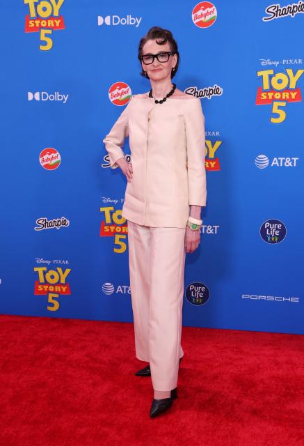 US actress Joan Cusack attends Disney and Pixar's "Toy Story 5" premiere at the Dolby Theatre in Los Angeles on June 9, 2026. (Photo by VALERIE MACON / AFP)