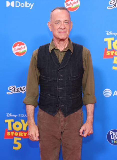 US actor Tom Hanks attends Disney and Pixar's "Toy Story 5" premiere at the Dolby Theatre in Los Angeles on June 9, 2026. (Photo by VALERIE MACON / AFP)
