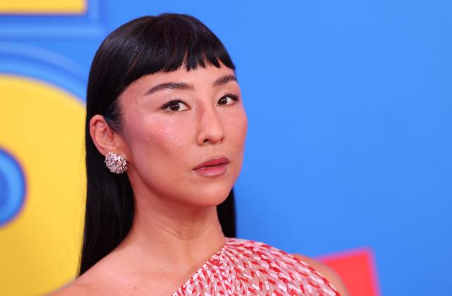 US actress Greta Lee attends Disney and Pixar's "Toy Story 5" premiere at the Dolby Theatre in Los Angeles on June 9, 2026. (Photo by VALERIE MACON / AFP)