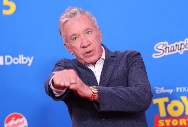 US actor Tim Allen attends Disney and Pixar's "Toy Story 5" premiere at the Dolby Theatre in Los Angeles on June 9, 2026. (Photo by VALERIE MACON / AFP)