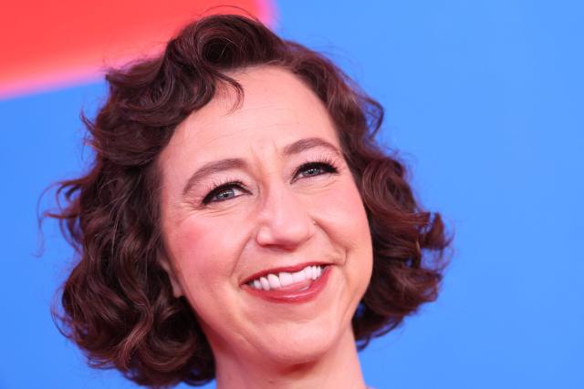 US actress Kristen Schaal attends Disney and Pixar's "Toy Story 5" premiere at the Dolby Theatre in Los Angeles on June 9, 2026. (Photo by VALERIE MACON / AFP)