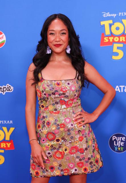 US actress Shelby Rabara attends Disney and Pixar's "Toy Story 5" premiere at the Dolby Theatre in Los Angeles on June 9, 2026. (Photo by VALERIE MACON / AFP)