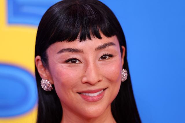 US actress Greta Lee attends Disney and Pixar's "Toy Story 5" premiere at the Dolby Theatre in Los Angeles on June 9, 2026. (Photo by VALERIE MACON / AFP)