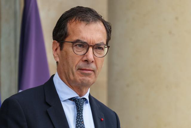 France's Labour Minister Jean-Pierre Farandou leaves after the weekly cabinet meeting at the Elysee Palace in Paris on June 10, 2026. (Photo by Ludovic MARIN / AFP)