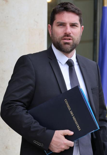 France's Housing Minister Vincent Jeanbrun leaves after the weekly cabinet meeting at the Elysee Palace in Paris on June 10, 2026. (Photo by Ludovic MARIN / AFP)
