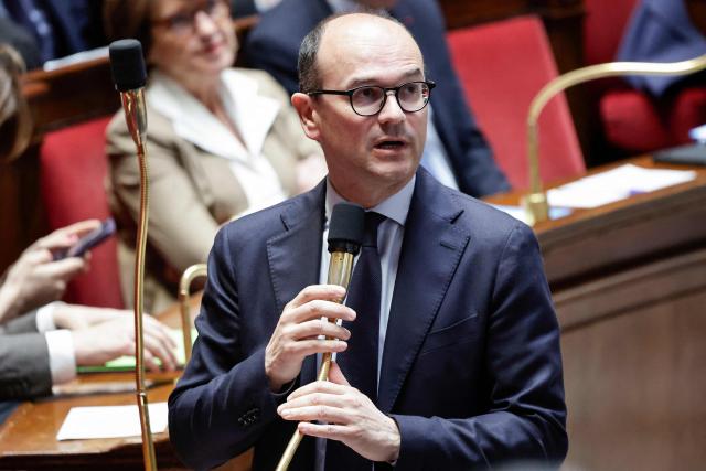 France’s junior Minister for Industry Sebastien Martin speaks during a session of questions to the government at The National Assembly, France's lower house of parliament in Paris on June 10, 2026. (Photo by STEPHANE DE SAKUTIN / AFP)